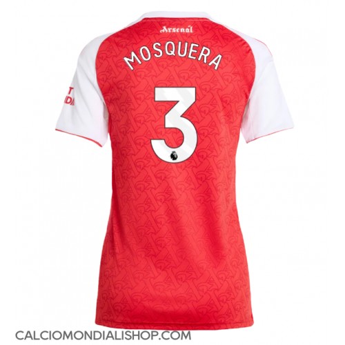 Maglie da calcio Arsenal Cristhian Mosquera #3 Prima Maglia Femminile 2025-26 Manica Corta